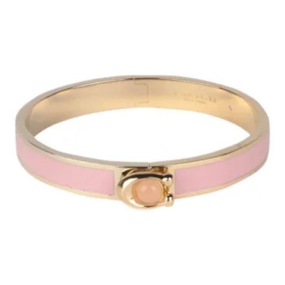 Coach Gold and Pink Bangle Bracelet